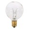 Satco S3847 40W 120V Globe G12.5 Clear E12 Candelabra Base Incand. bulb
